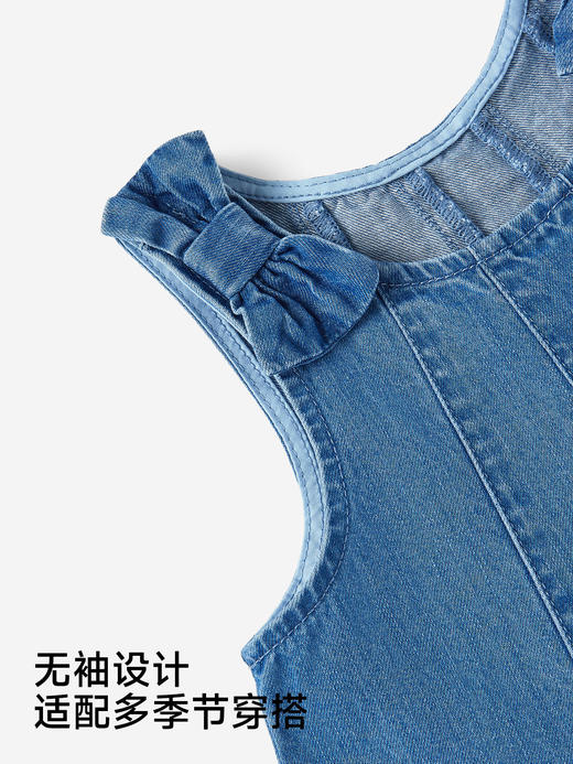 英氏童装女宝宝连衣裙纯棉牛仔背心裙夏季日常儿童裙YRLFJ1S006A 商品图4