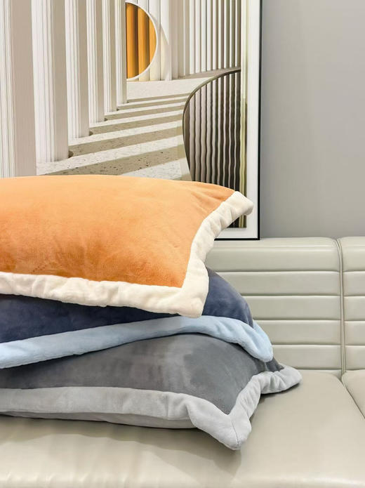 一套近10斤！超厚实280g A类母婴级牛奶绒四件套秋冬床品 糯叽叽手感速暖进口导电丝不静电配礼袋乔迁新居礼品 商品图9