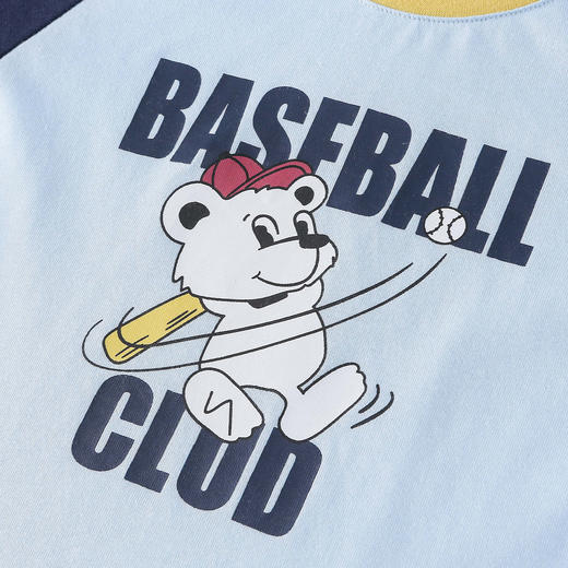 【10A抗菌纯棉】棉花堂纯棉元气动物绵绵长袖童装T恤-FA61023 商品图9