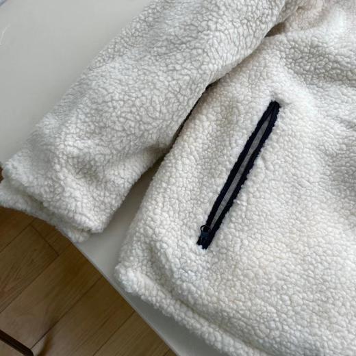 F012823高克重保暖情侣男女同款立领羊羔绒外套 商品图9