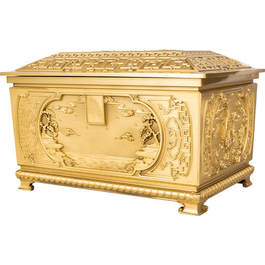 铜制骨灰盒正款·斗转乾坤款红花梨木男女寿盒 商品图2