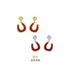 Neverfar 跃马逐光系列跃马逐光红玛瑙马蹄耳环小号 商品缩略图1