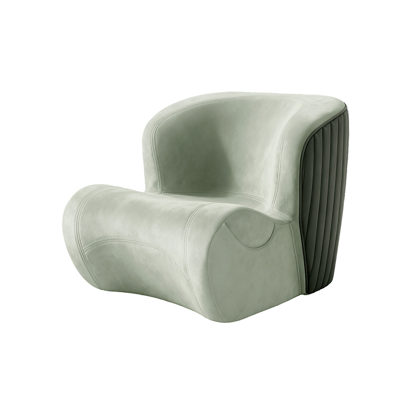 乐班护腰单人沙发客厅卧室沙发轻奢沙发单手可伶久坐不累绿色