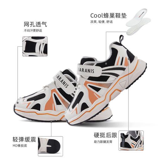 泰兰尼斯春款小童段轻潮活力透气运动鞋T01X3A2633 商品图1