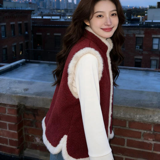 新中式双面穿小马外套/马甲 ，爆火“骐骥红”与新中式碰撞，甜贵优雅，太美了！【3-7天发货，周末顺延】【G】 商品图2