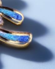 【彼达思】景之蓝 烟花项链  珐琅饰品 商品图2