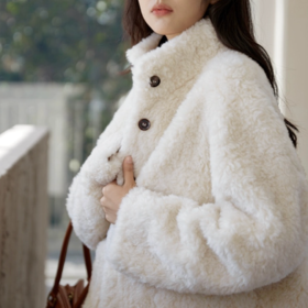 ORIGNAL&CO羊羔绒外套，厚实保暖，更显时髦贵气！【3-5天发货，周末顺延】【G】