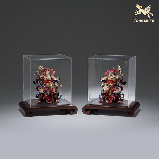 铜师傅 见微系列《门庭永固》客厅门神铜摆件 家居装饰工艺品 商品图5