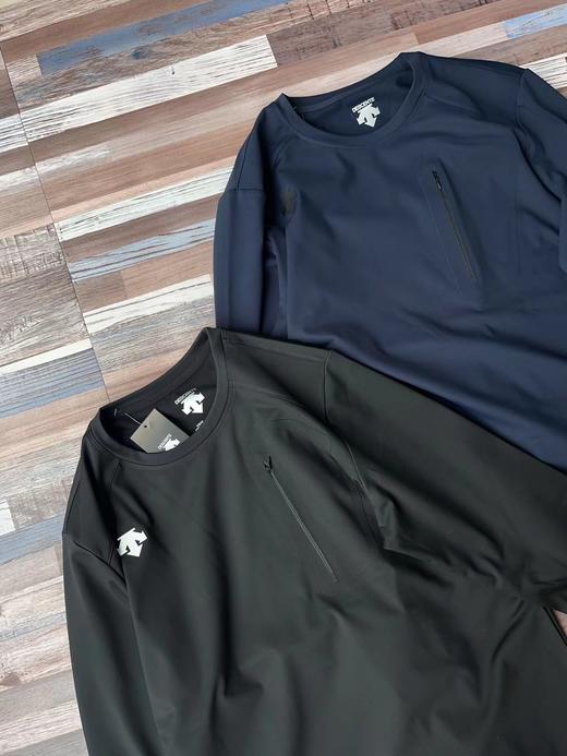 F012814户外轻盈透气内里加绒压胶防风长袖卫衣 商品图5