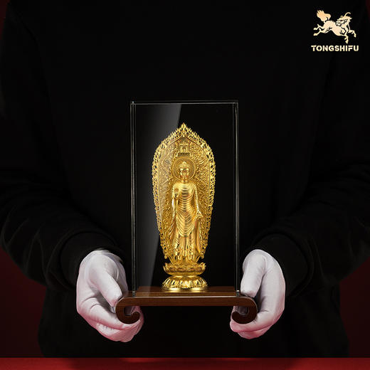 铜师傅 见微系列《妙相梵容》客厅如来佛祖铜摆件 家居铜工艺品 商品图5