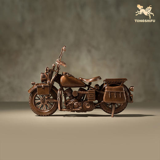 铜师傅 见微系列《不朽之旅（C款）》机车模型 创意家居紫铜摆件 商品图0