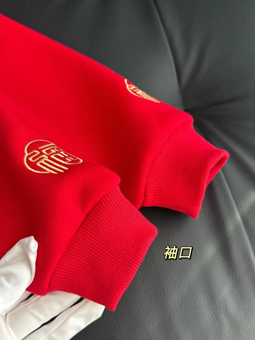 F012818马年重工刺绣马上有福拜年服加绒卫衣 商品图11