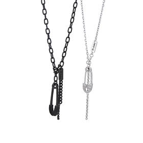 卡蒂罗KADER 曲别针项链 独特小众个性穿搭可调节锁骨链 潮酷街头风嘻哈简约时尚 合金 女款项链