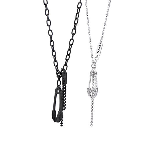 卡蒂罗KADER 曲别针项链 独特小众个性穿搭可调节锁骨链 潮酷街头风嘻哈简约时尚 合金 女款项链 商品图0