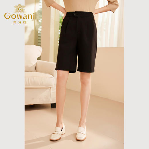 乔万尼都市通勤风宽松百搭五分裤ET3F629 商品图2