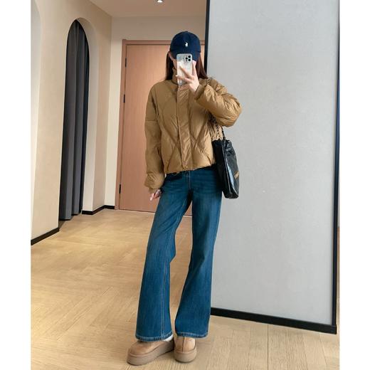 清仓福利无退换！！鲜明立体设计感！2026菱格罗纹立领90白鸭绒羽绒服！ 商品图3