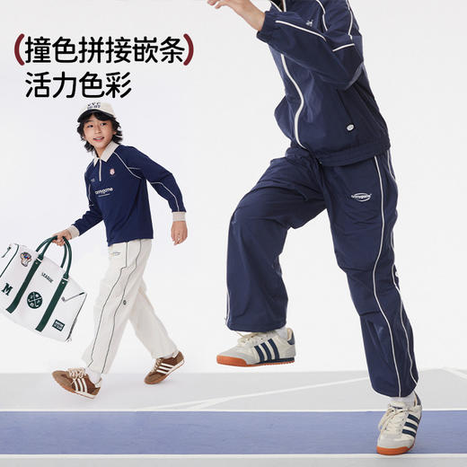 onmygame【学院风】男女童运动套装儿童裤子2025年新款春季防泼水KE10B210580
 商品图3