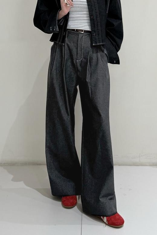 LNNNS 经典百搭宽松阔腿牛仔裤 22248 商品图2