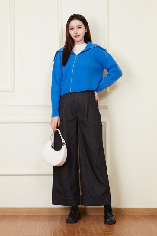 LNNNS 设计感侧开拉链百搭羊毛外套 21949 商品图2