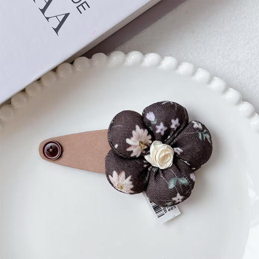 NFZY浪漫花朵边夹发夹-纪念日百货门店同款169447676 商品图3