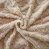 洁丽雅塔芙绒毛毯加厚2*2.3M2400G 卡其   JF-240001 商品缩略图4