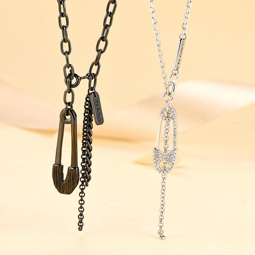 卡蒂罗KADER 曲别针项链 独特小众个性穿搭可调节锁骨链 潮酷街头风嘻哈简约时尚 合金 女款项链 商品图2