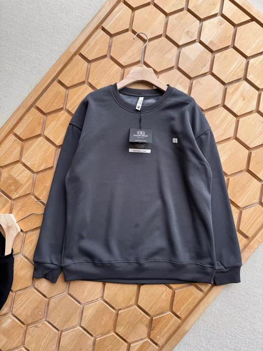 F012821休闲日常圆领男士加绒加厚卫衣打底衫 商品图7