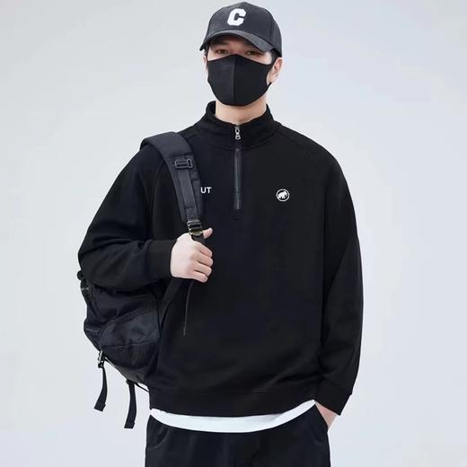 F012815轻量摇粒绒运动透气立领拉链半开襟抓绒上衣 商品图12