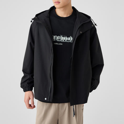 墨麦客高密三防轻户外夹克男2025春季新款宽松连帽男士外套81281. 商品图2