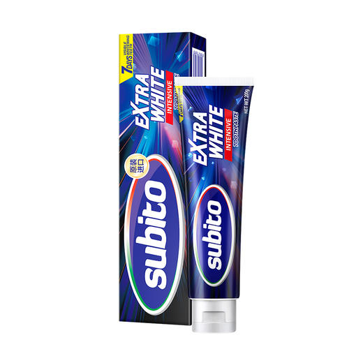 subito舒比拓牙膏组合（沁爽去口臭牙膏200g+冰柠薄荷无氟牙膏200g+去黄美白牙膏200g） 商品图8