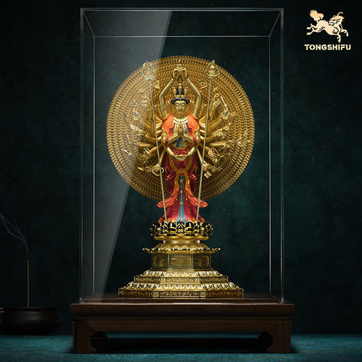 铜师傅 见微系列《般若千臂》千手观音佛像摆件 家居工艺品 商品图6