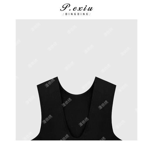 04-3潘依绣丁丁宠粉法式简约气质带口袋背心裙 Q6519 商品图2