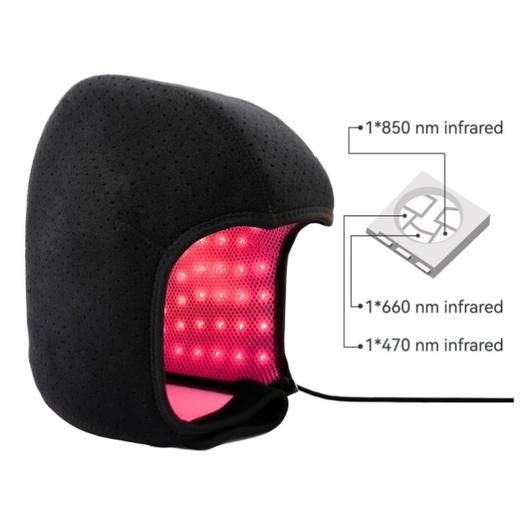 红光头部理疗 生发帽 ｜20W 164颗灯珠 蓝光消炎防脱 红光生发 山爸定制 防脱发际线固发 头皮滋养 商品图4