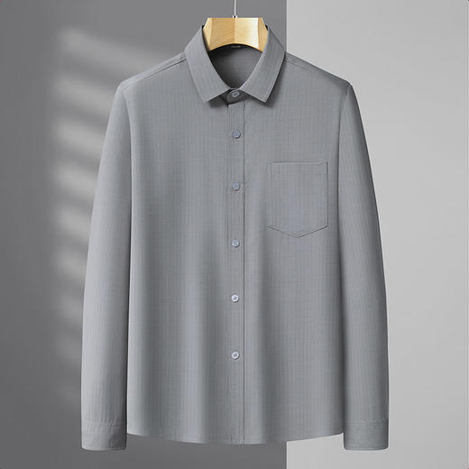 【DX】大依优型大码男装长袖衬衫商务休闲翻领免烫衬衣上衣胖子300斤 商品图2