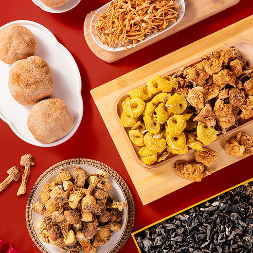 珍悉菌菇礼盒 姬松茸猴头菇六拼干货礼盒400克 礼品送礼送长辈送父母 商品图3