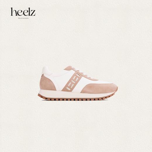 heelz设计师手工鞋履 ｜H繁花设计款真皮运动休闲鞋燕麦色3公分 商品图0