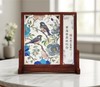 花鸟祥和屏风 雕刻金属掐丝 商品缩略图2