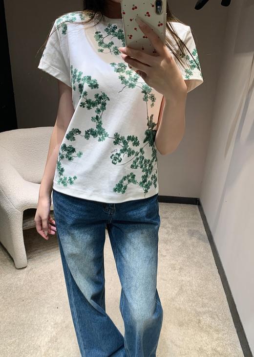 女款四叶草印花短袖T恤ba010 商品图3