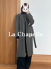 拉夏贝尔/La Chapelle英伦风垂感宽松显瘦风衣外套通勤休闲立领大衣 商品缩略图7