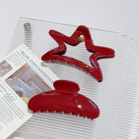 质感红色抓夹-纪念日百货门店同款169248335