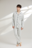 【7.5折新品体验】【秀黛】男翻领长袖套装/女翻领纯色长袖套装男/女春秋家居服睡衣【有M码】W1550006TW1551011T【门店同款】 商品缩略图1
