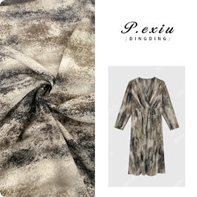 04-1潘依绣丁丁宠粉茶歇法式段染渐变优雅气质连衣裙 7085T