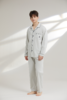 【7.5折新品体验】【秀黛】男翻领长袖套装/女翻领纯色长袖套装男/女春秋家居服睡衣【有M码】W1550006TW1551011T【门店同款】 商品缩略图3