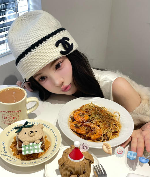 MZ35-香奈儿针织冷帽 双C标（CO） 商品图3