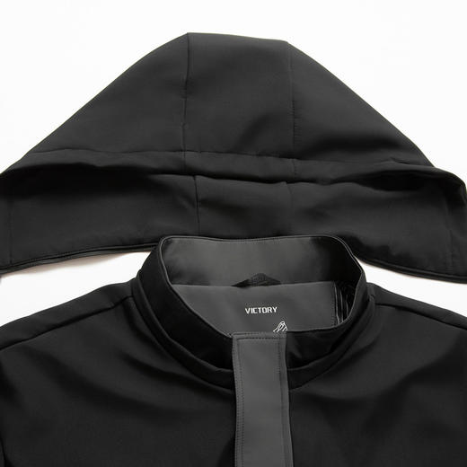 【DWP】大依优型大码男装春秋加厚夹克外套可脱卸帽休闲运动上衣夹克外套 商品图3