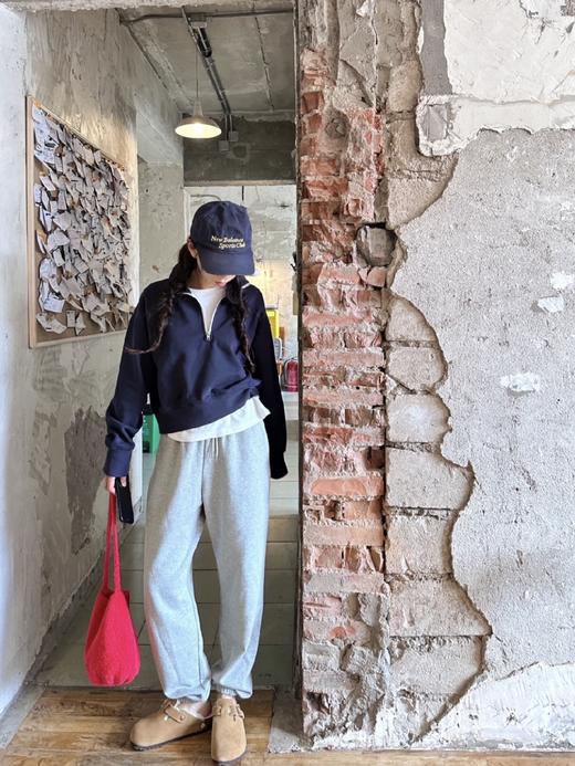 .奥粒绒~ck秋冬加厚刺绣抽绳束脚运动裤 长裤 男女同款 商品图2