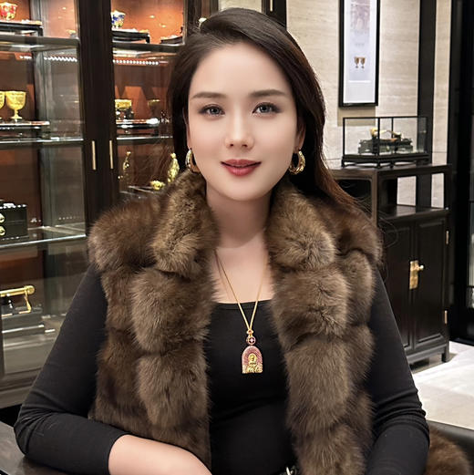 GAONAS  如如不动金色新中式佛牌项链11911XR 商品图3