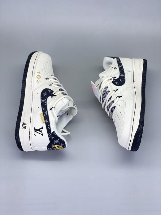 【年终清仓福利】NIke Air Force 1 '07 Low “LV联名——蓝勾抽绳”空军一号 专供外贸渠道 全掌内置蜂窝气垫 纯正版型 商品图7