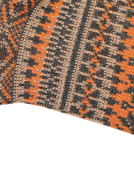 callisto橙色花纹袜子 商品图3