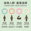 【邮费单独收取】光面款瑜伽负重圆环健身负重环硅胶材料喷手感油5磅 10磅（需要排单，急单慎拍） 商品缩略图2